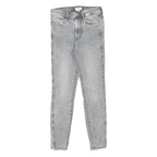 H&M Womens Jeans Grey Slim Skinny Denim W26 L25 Stretch Cotton Blend Zip