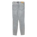 H&M Womens Jeans Grey Slim Skinny Denim W26 L25 Stretch Cotton Blend Zip