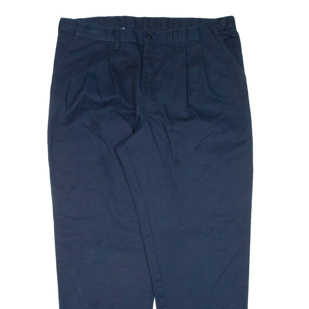 DICKIES Workwear Mens Trousers Blue Relaxed Tapered W38 L32
