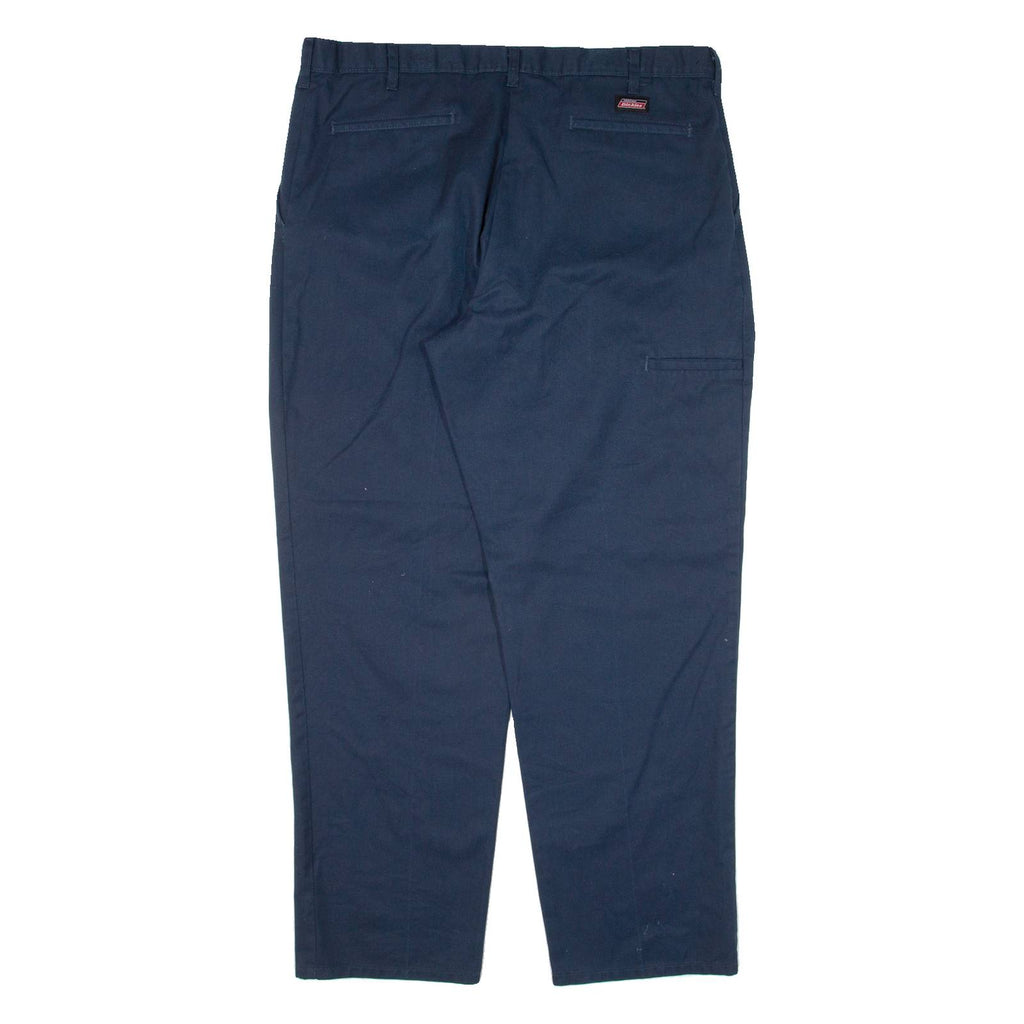 DICKIES Workwear Mens Trousers Blue Relaxed Tapered W38 L32