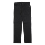 LEVI'S 505 Mens Jeans Black Regular Straight Denim W32 L34 Classic Cotton Blend