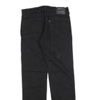 LEVI'S 505 Mens Jeans Black Regular Straight Denim W32 L34 Classic Cotton Blend