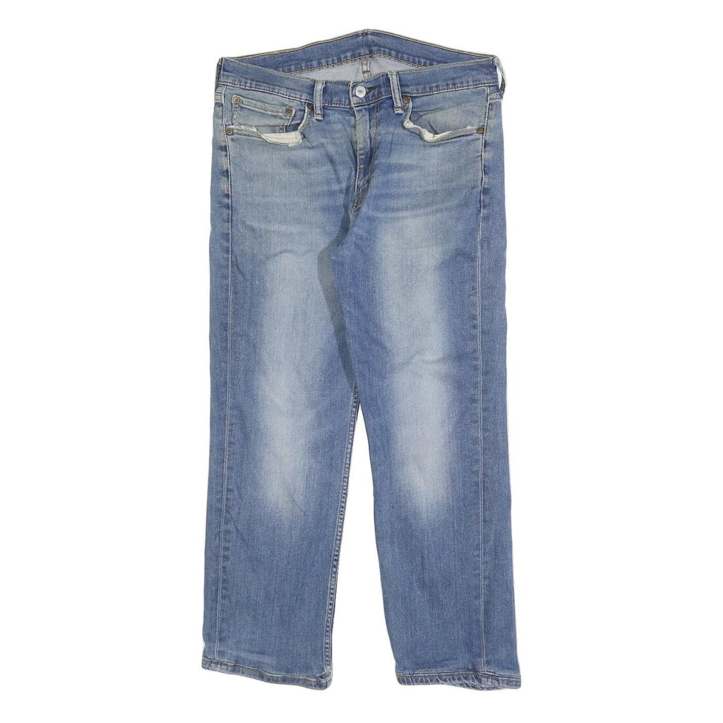 LEVI'S 514 Classic Mens Jeans Blue Classic Straight Denim Medium W32 L27 Faded