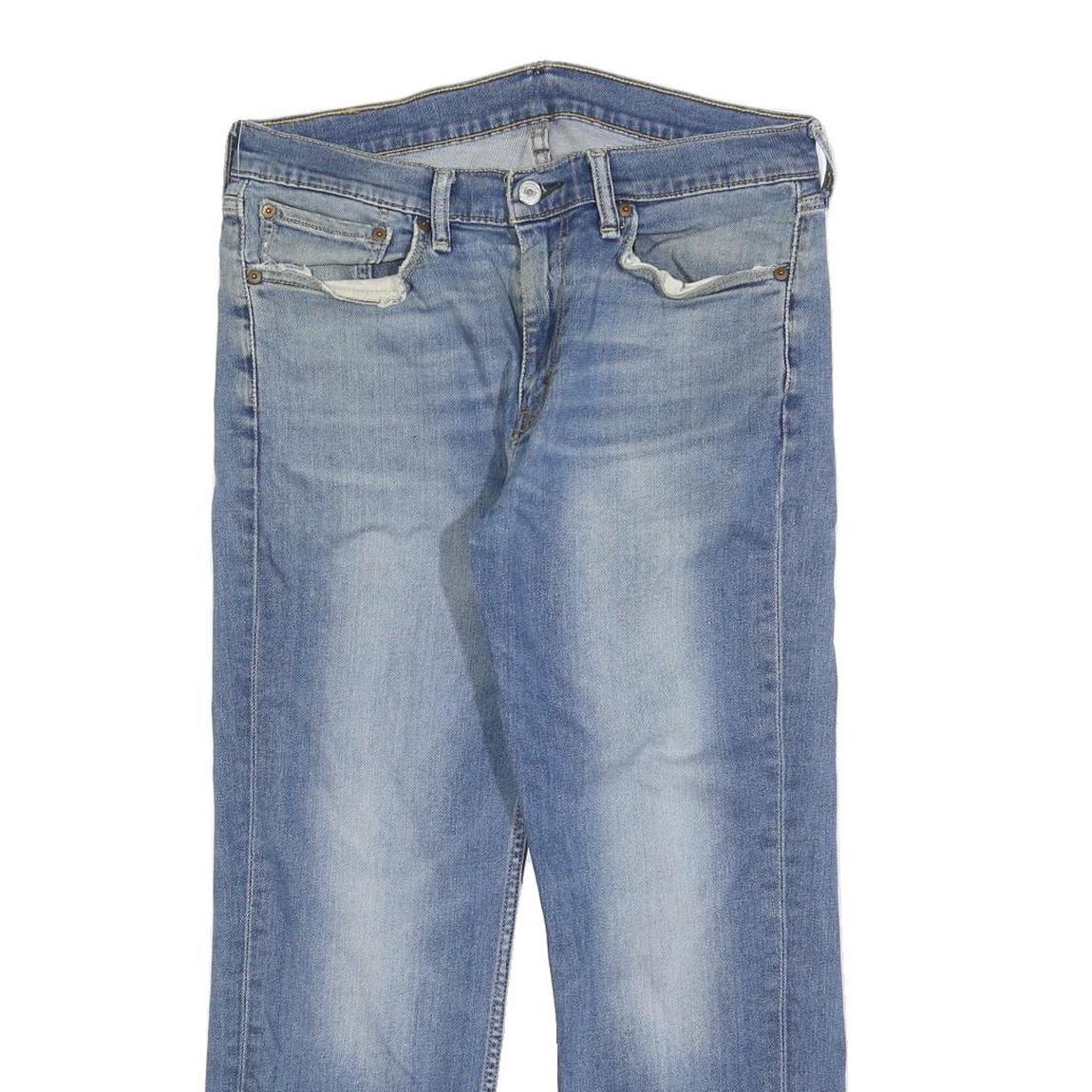 LEVI'S 514 Classic Mens Jeans Blue Classic Straight Denim Medium W32 L27 Faded