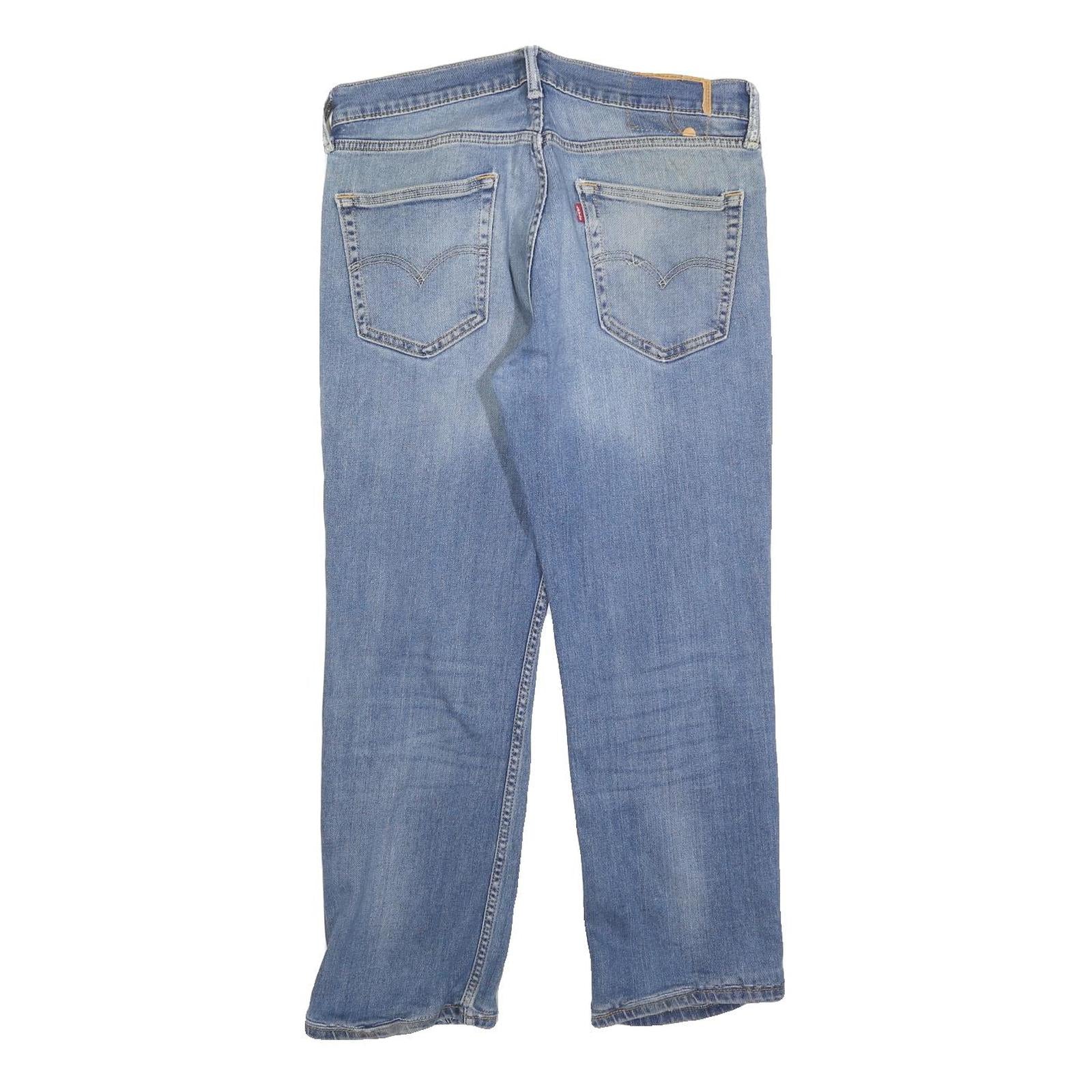 LEVI'S 514 Classic Mens Jeans Blue Classic Straight Denim Medium W32 L27 Faded