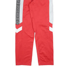 ERREA Mens Joggers Red & White S W28 L31 Polyester Blend Slim Tapered