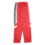 ERREA Mens Joggers Red & White S W28 L31 Polyester Blend Slim Tapered
