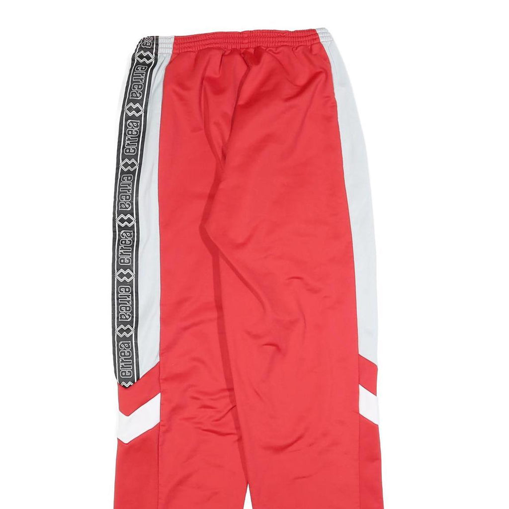 ERREA Mens Joggers Red & White S W28 L31 Polyester Blend Slim Tapered