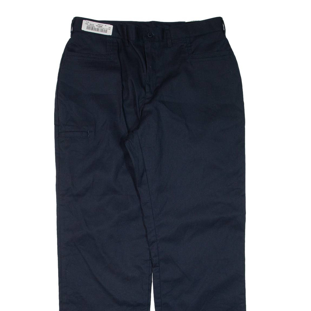 DICKIES Workwear Womens Trousers Blue Regular Straight W33 L30