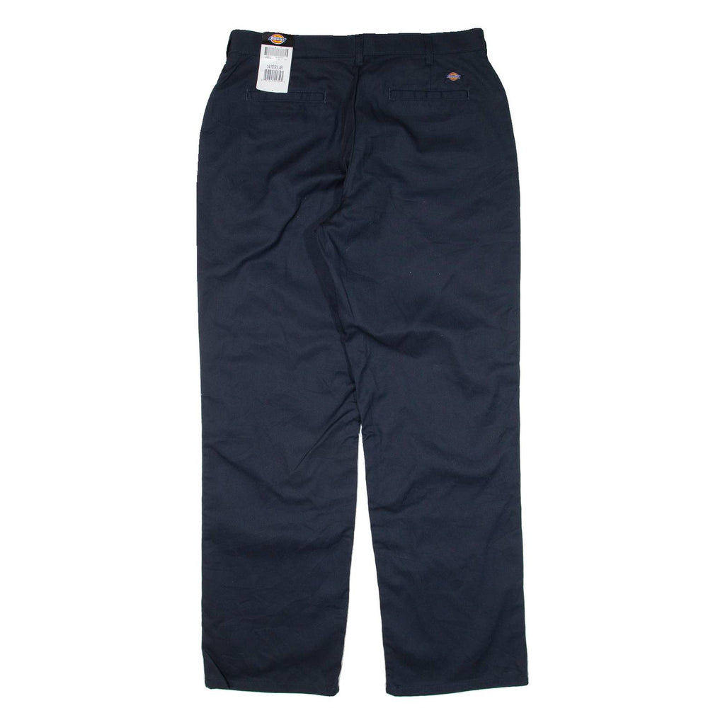 DICKIES Workwear Womens Trousers Blue Regular Straight W33 L30