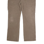 DICKIES Mens Regular Brown Denim Button Jeans W39 L30 Workwear Straight Fit