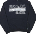 CHAMPION Mens Navy Blue Nevada Wolf Pack Grandpa Pullover Hoodie M