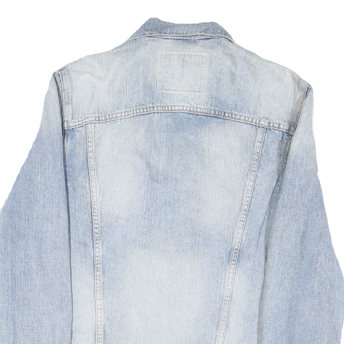 LEVI'S Womens Blue Denim Jacket M Cotton Blend Button Closure Classic Fit