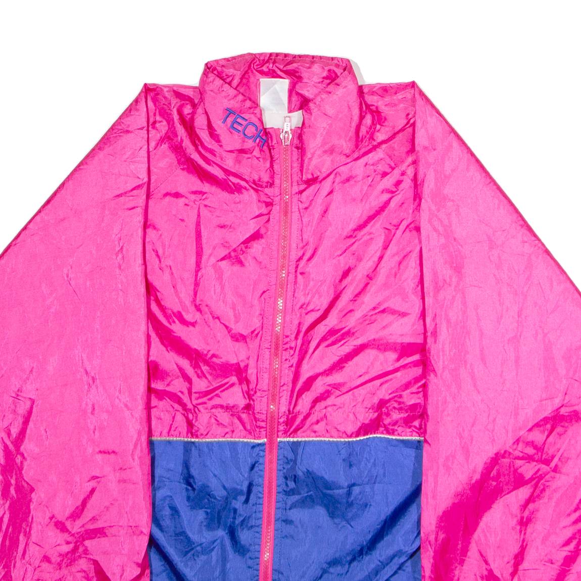 MARATHON SPORTS Womens Shell Jacket Pink 90s Colourblock M