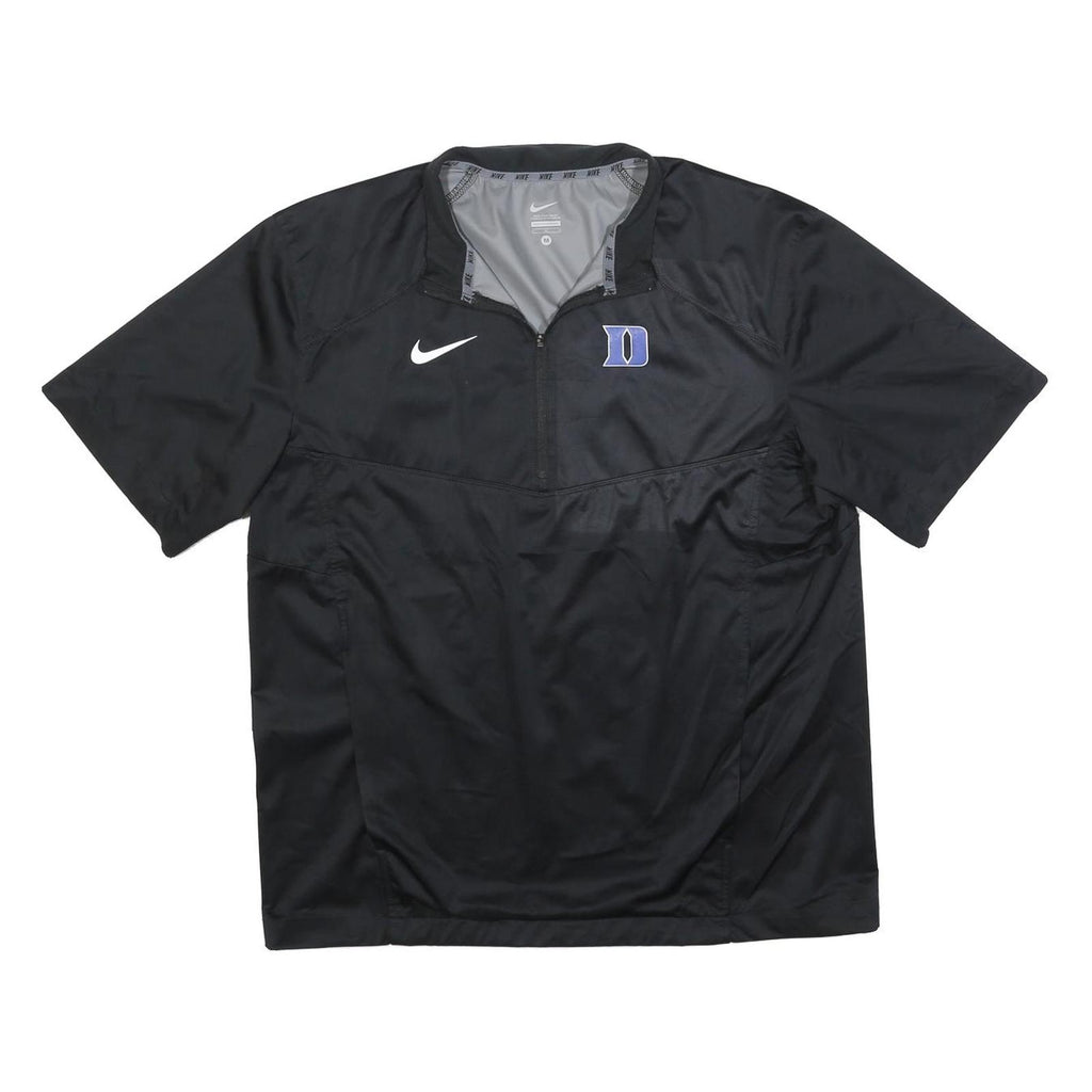 NIKE Mens Black Duke University Track Jacket M Polyester Blend Plain Sports