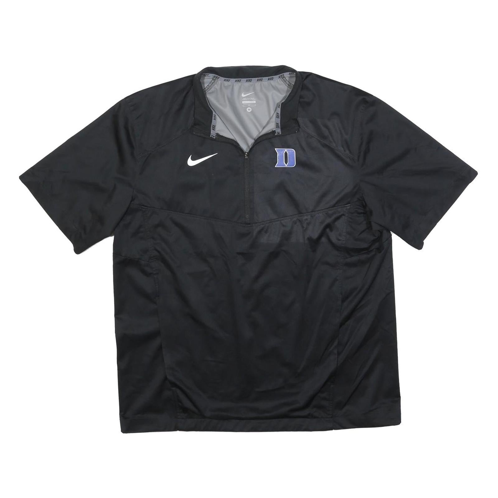 NIKE Mens Black Duke University Track Jacket M Polyester Blend Plain Sports