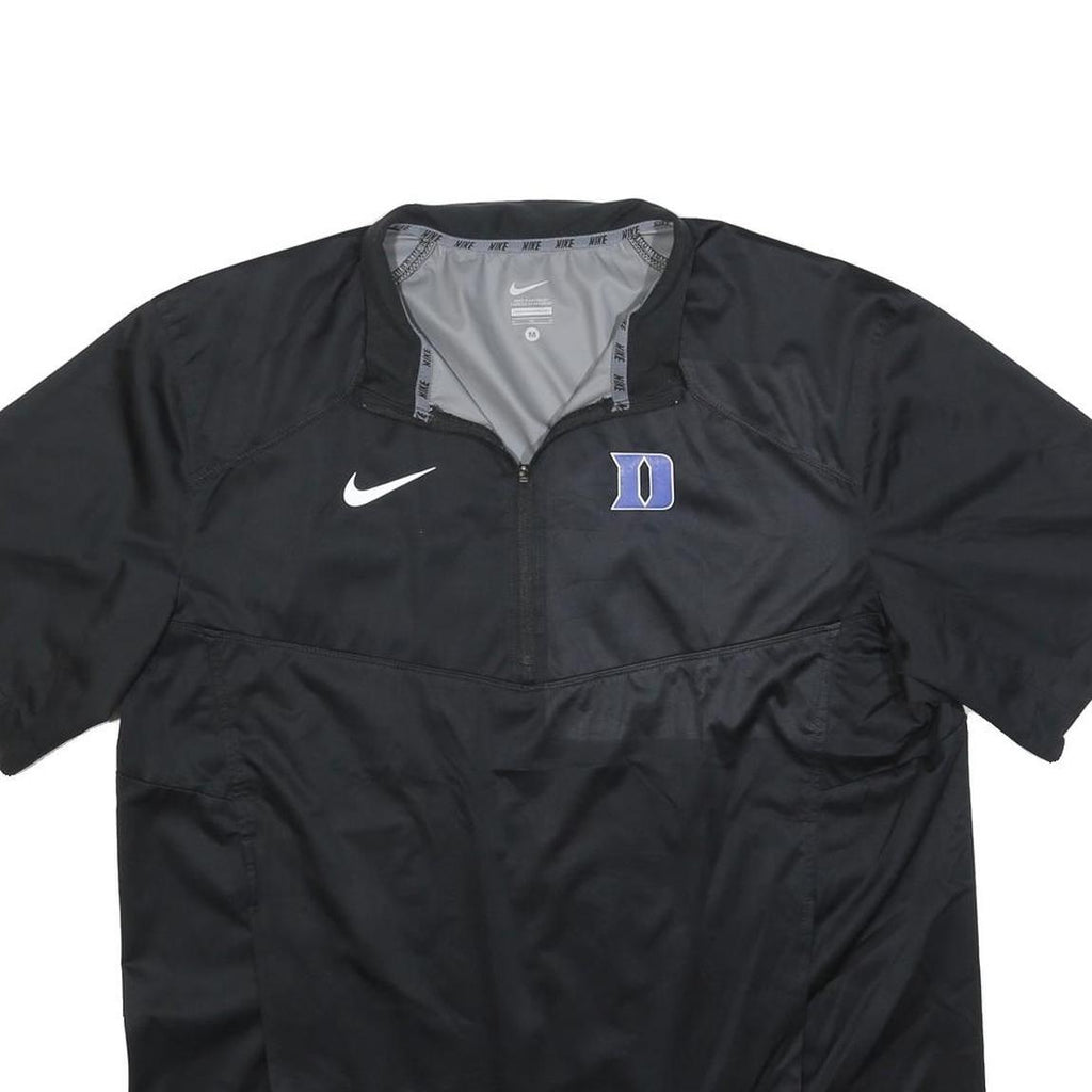 NIKE Mens Black Duke University Track Jacket M Polyester Blend Plain Sports