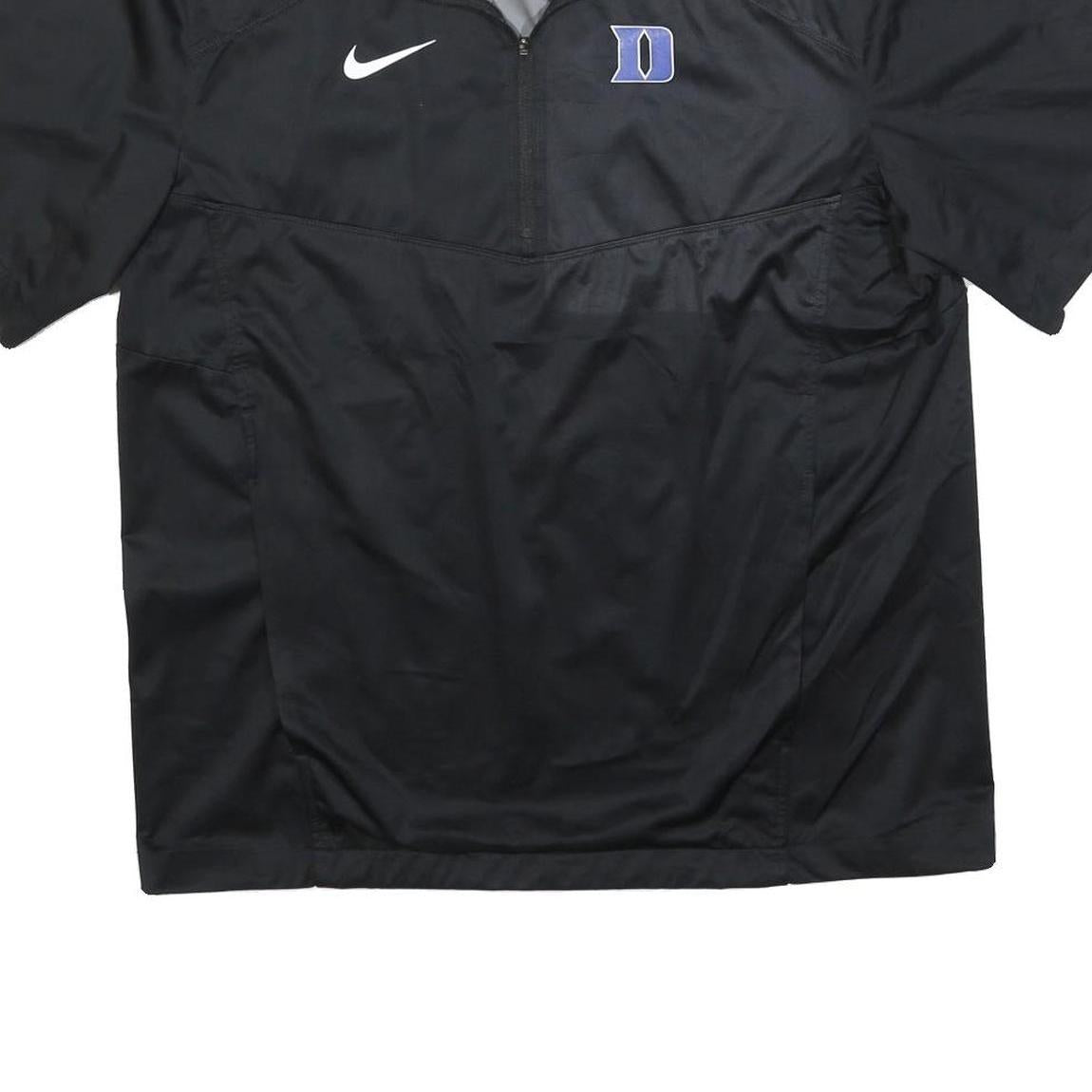 NIKE Mens Black Duke University Track Jacket M Polyester Blend Plain Sports