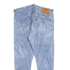 LEVI'S 501 ST BIG E Mens Jeans Blue Regular Straight Denim Light W32 L26 Button