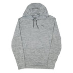 PUMA Mens Grey Hoodie M Lightweight Pullover Drawstring Hood Sweatshirt