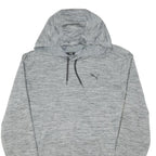 PUMA Mens Grey Hoodie M Lightweight Pullover Drawstring Hood Sweatshirt