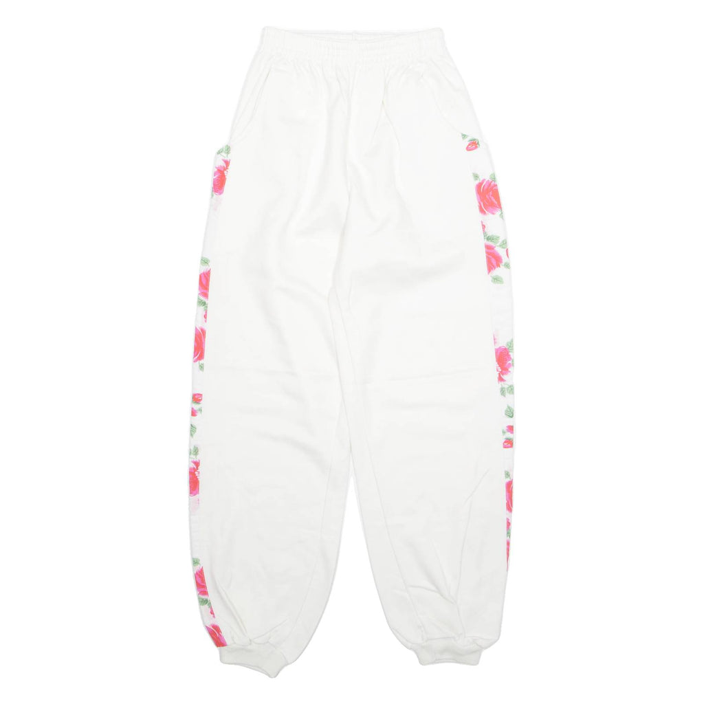 Womens Joggers White Tapered S W24 L29