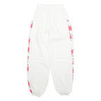 Womens Joggers White Tapered S W24 L29