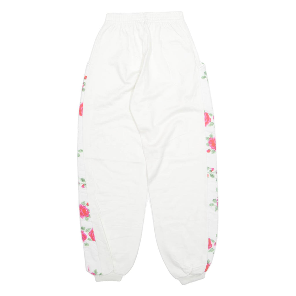 Womens Joggers White Tapered S W24 L29