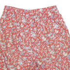 PATRICE BREAL Womens Shorts Red Floral Casual M W28 Comfortable Cotton Blend