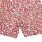 PATRICE BREAL Womens Shorts Red Floral Casual M W28 Comfortable Cotton Blend