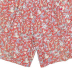 PATRICE BREAL Womens Shorts Red Floral Casual M W28 Comfortable Cotton Blend