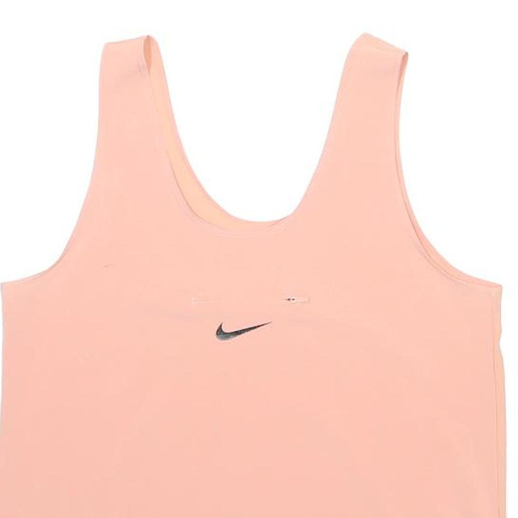 NIKE Womens Pink Running Division Graphic T-Shirt S Sleeveless Scoop Neck