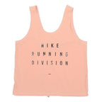NIKE Womens Pink Running Division Graphic T-Shirt S Sleeveless Scoop Neck