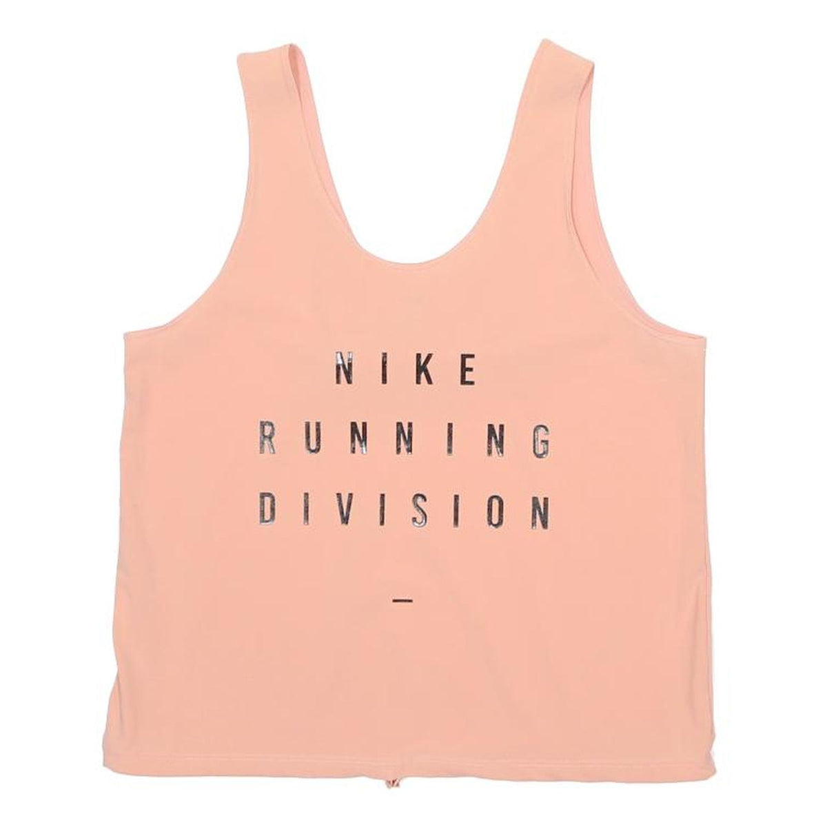 NIKE Womens Pink Running Division Graphic T-Shirt S Sleeveless Scoop Neck