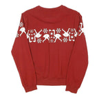 ENGELBERT STRAUSS Womens Red Christmas Goose Print Crew Neck M Sweatshirt