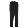 LEVI'S 721 Womens Jeans Black Slim Skinny Denim W24 L28 Zip Cotton Blend