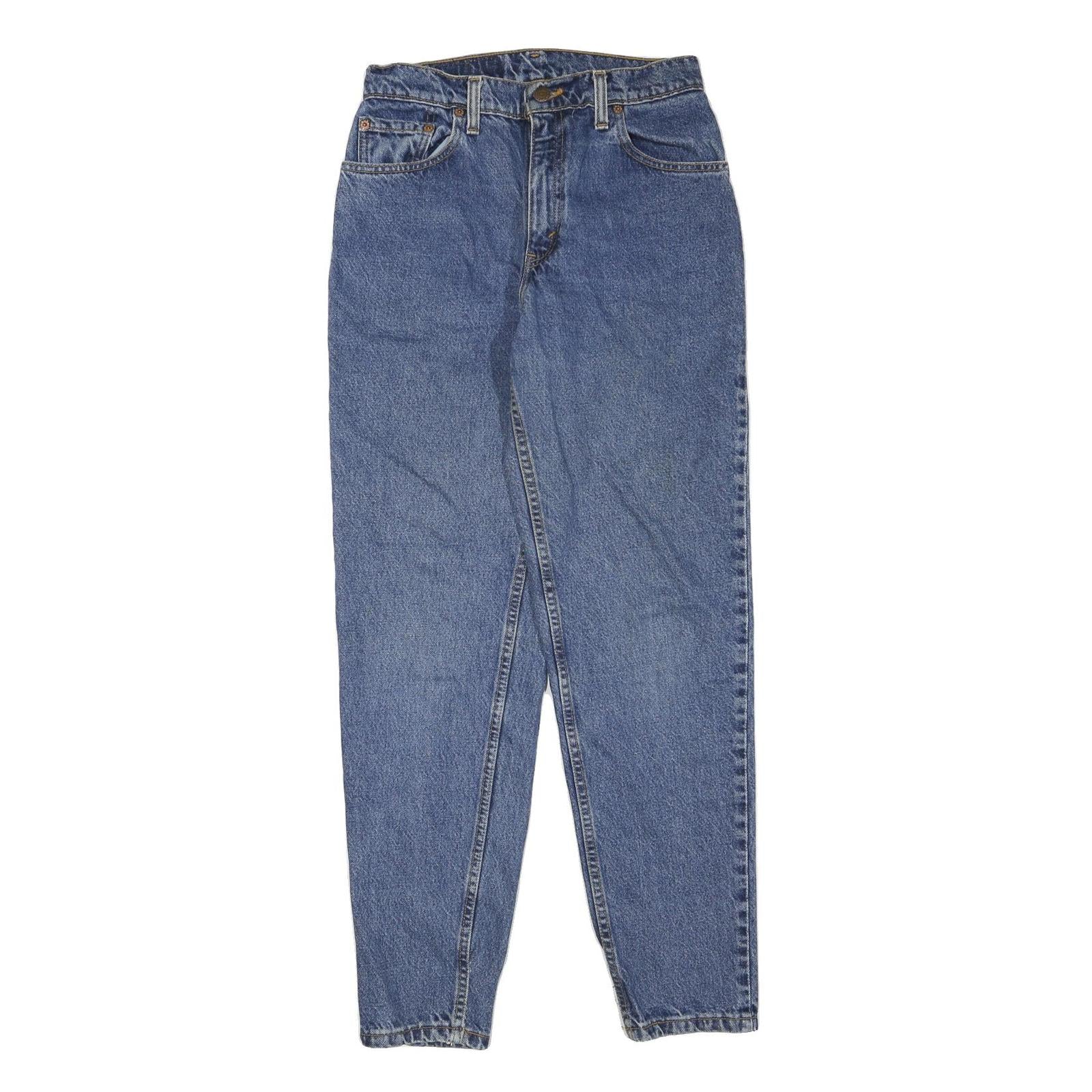 LEVI'S 550 Tapered Womens Jeans Blue Denim Regular Cotton Blend W28 L30