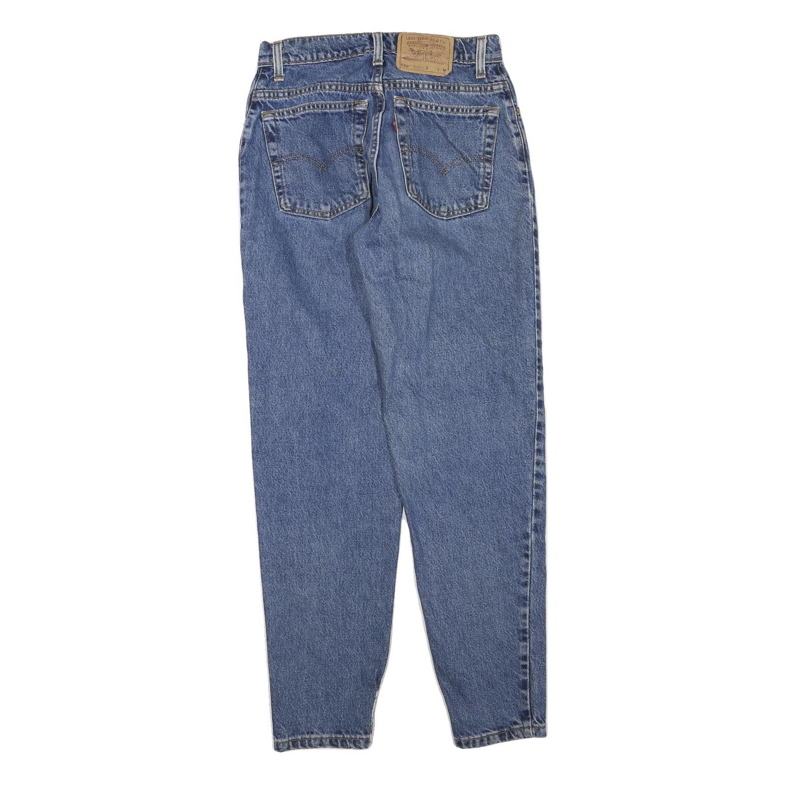 LEVI'S 550 Tapered Womens Jeans Blue Denim Regular Cotton Blend W28 L30