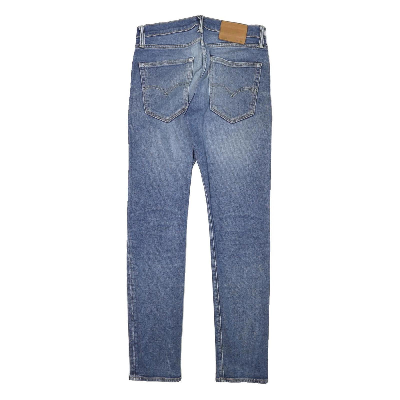 LEVI'S Mens Slim Blue Denim Jeans Zip W28 L30 Classic Cotton Blend