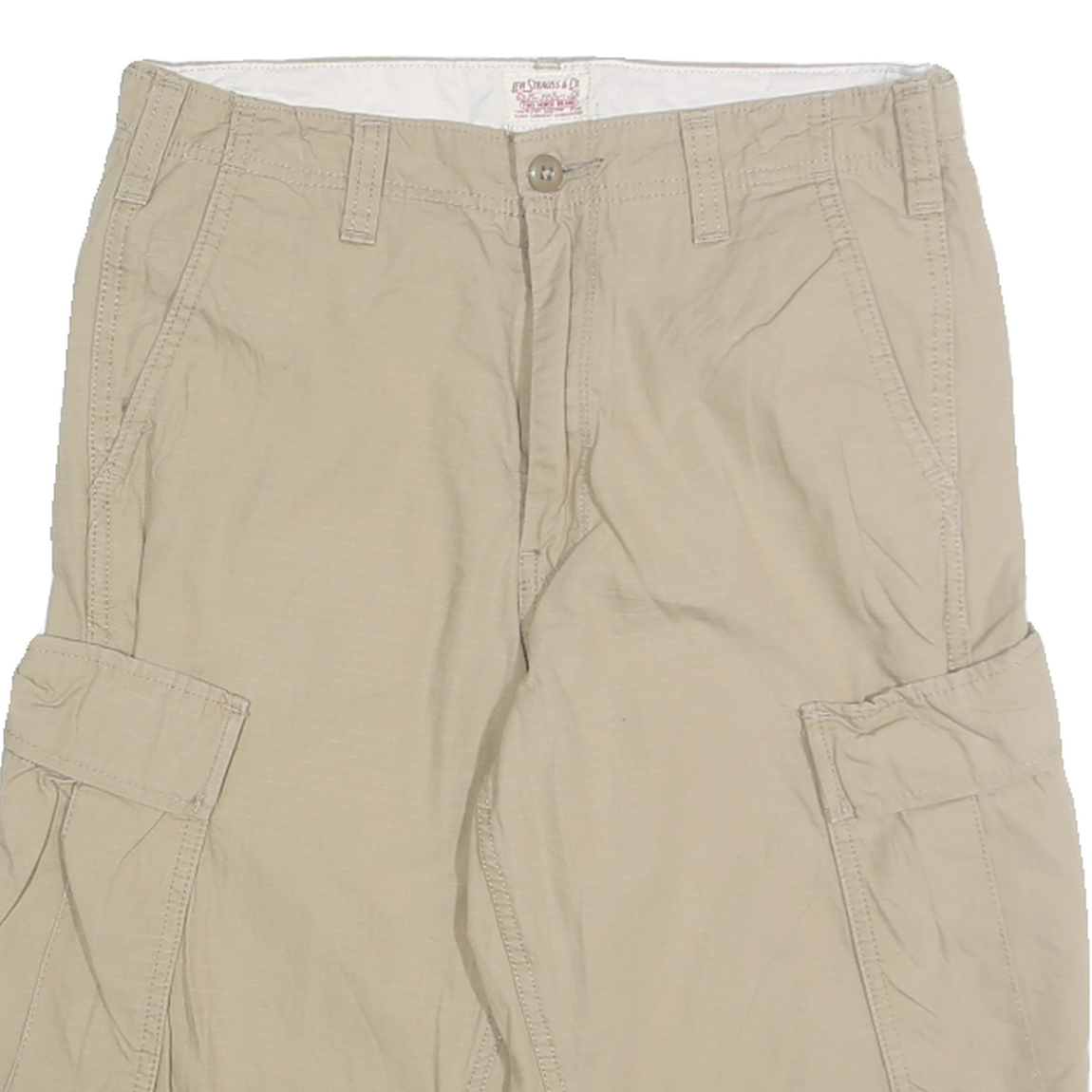 LEVI'S Mens Shorts Beige Casual Cargo M W29 Comfortable Cotton Summer