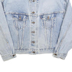LEVI'S Womens Blue Denim Button Jacket M Cotton Classic Casual Light Wash