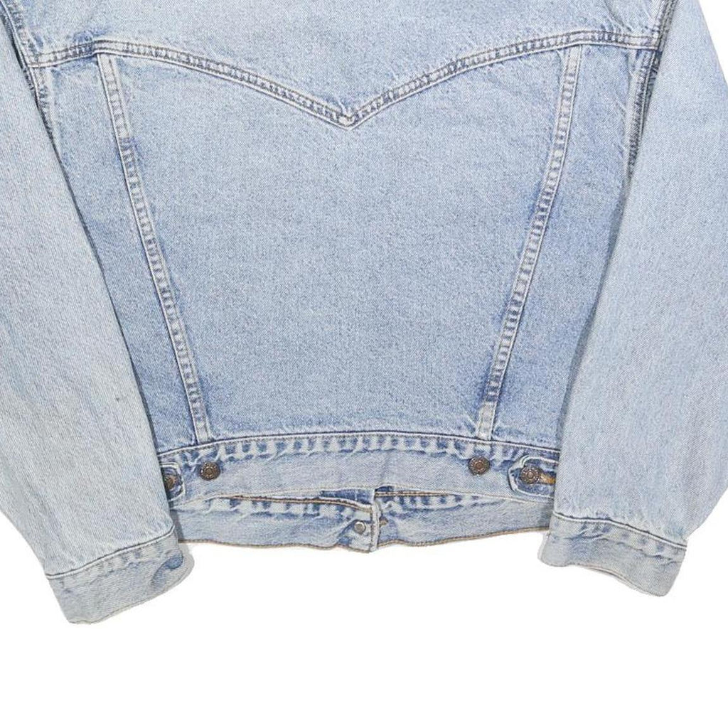 LEVI'S Womens Blue Denim Button Jacket M Cotton Classic Casual Light Wash