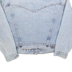 LEVI'S Womens Blue Denim Button Jacket M Cotton Classic Casual Light Wash