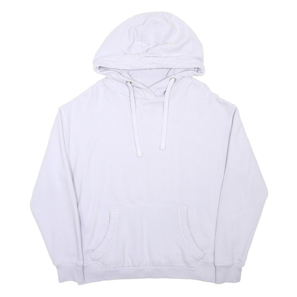 FAT FACE Womens White Hoodie M Cotton Blend Casual Pullover Sweatshirt