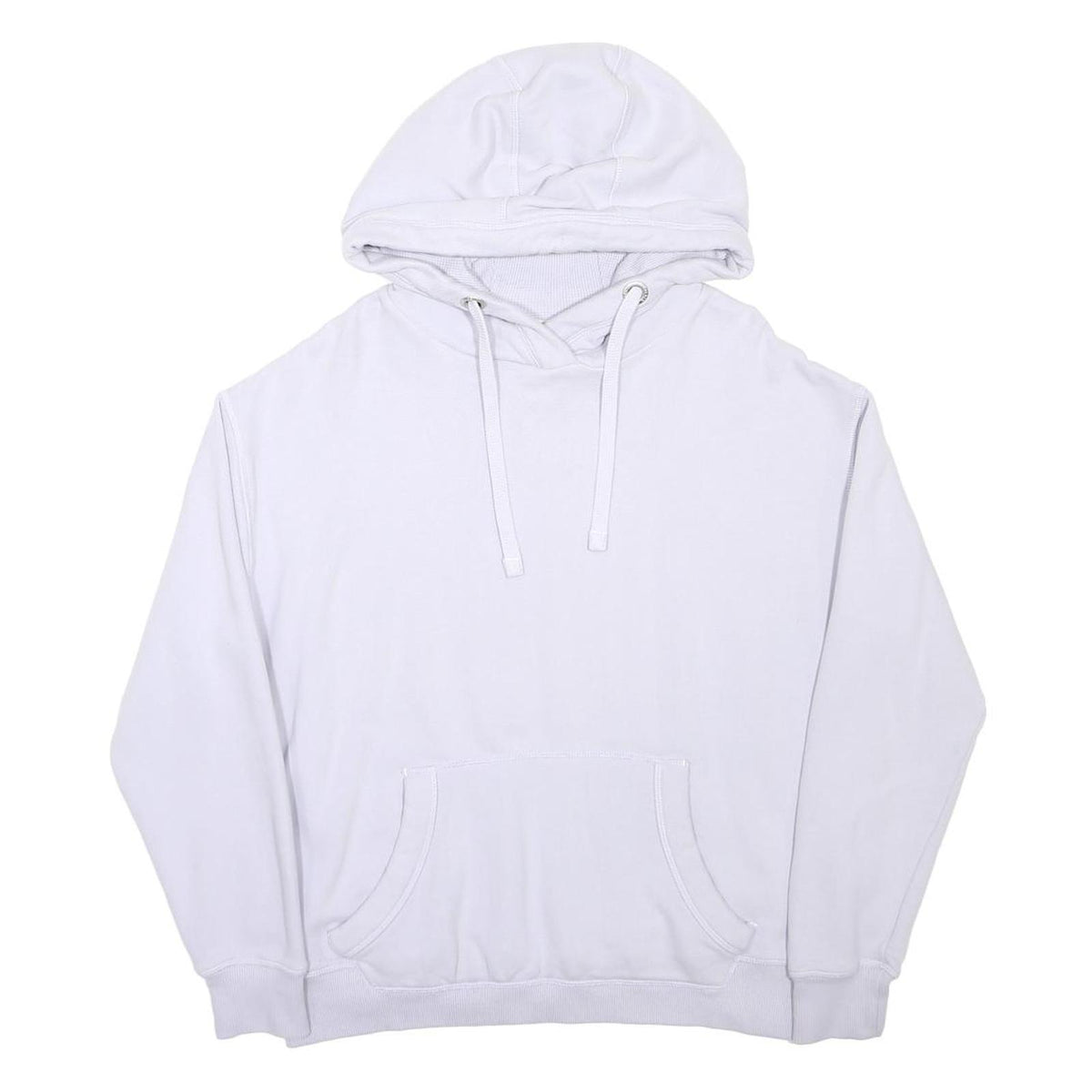 FAT FACE Womens White Hoodie M Cotton Blend Casual Pullover Sweatshirt