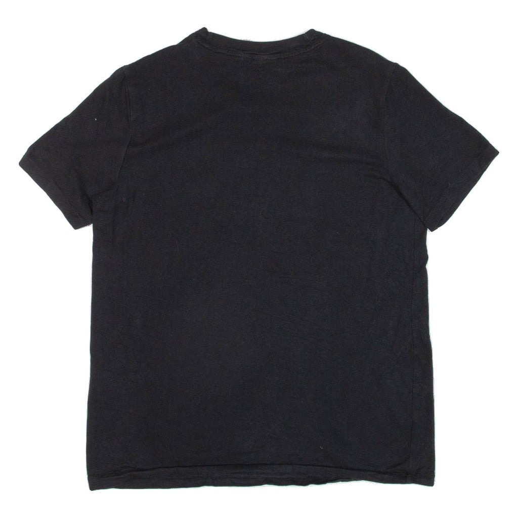 ADIDAS Womens T-Shirt Black UK 14