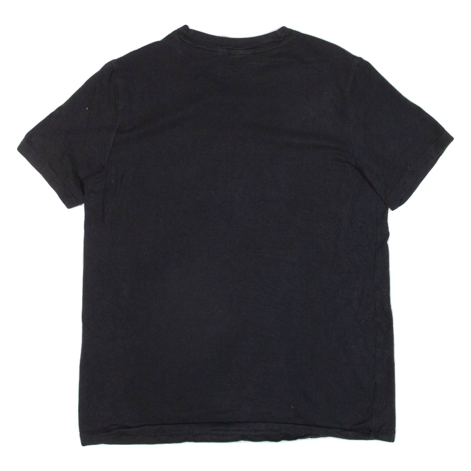 ADIDAS Womens T-Shirt Black UK 14