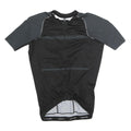 OAKLEY Mens Black Grey Athletic T-Shirt M Short Sleeve Zip Cycle Jersey