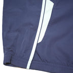 ADIDAS Womens Navy Blue Track Jacket UK 22 Polyester Blend Zip Athletic