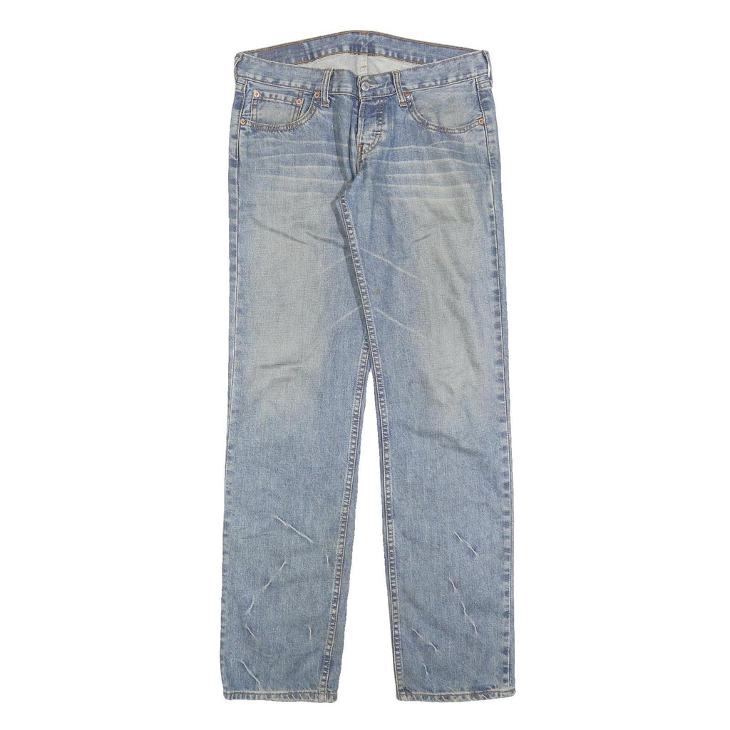 LEVI'S 599 Mens Jeans Blue Regular Straight Denim Light W31 L34 Vintage